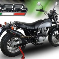 Exhaust compatible with Suzuki Rv 200 Van Van 2016-2017, Furore Nero, Homologated legal slip-on exhaust including removable db killer and link pipe 