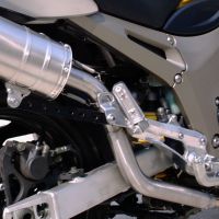Scarico compatibile con Yamaha Tdm 900 2002-2014, Furore Nero, Coppia di terminali di scarico omologati, forniti con db killer removibili e raccordi specifici