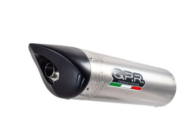 Scarico compatibile con Benelli Tre K 1130 2006-2016, Tiburon Titanium, Scarico omologato, silenziatore con db killer estraibile e raccordo specifico