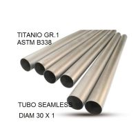 Scarico compatibile con Cafè Racer Cafè Racer 1-, Tubo titanio seamless D. 30mm X 1mm L.1000mm, 