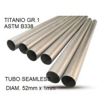 Scarico compatibile con Cafè Racer Cafè Racer 1-, Tubo titanio seamless D. 52mm X 1mm L.1000mm, 