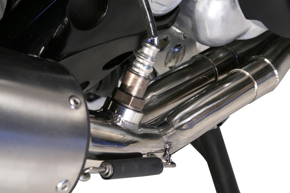 Scarico compatibile con Yamaha T-Max 500 2001-2011, Satinox , Scarico completo omologato,fornito con db killer estraibile e collettore