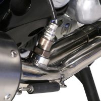 Scarico compatibile con Yamaha T-Max 500 2001-2011, Satinox , Scarico completo omologato,fornito con db killer estraibile e collettore
