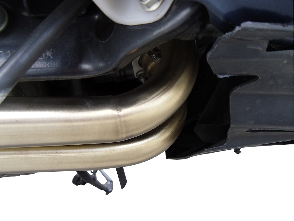Scarico compatibile con Yamaha T-Max 500 2001-2011, Satinox , Scarico completo omologato,fornito con db killer estraibile e collettore