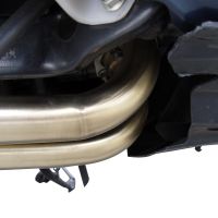 Scarico compatibile con Yamaha T-Max 500 2001-2011, Satinox , Scarico completo omologato,fornito con db killer estraibile e collettore