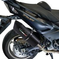 Scarico compatibile con Yamaha T-Max 530 2012-2016, Furore Nero, Scarico completo omologato,fornito con db killer estraibile,catalizzatore e collettore