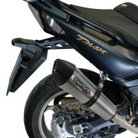 Scarico compatibile con Yamaha T-Max 500 2001-2011, Gpe Ann. titanium, Scarico completo omologato,fornito con db killer estraibile e collettore