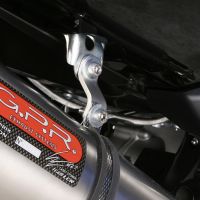 Scarico compatibile con Yamaha T-Max 500 2001-2011, Satinox , Scarico completo omologato,fornito con db killer estraibile e collettore