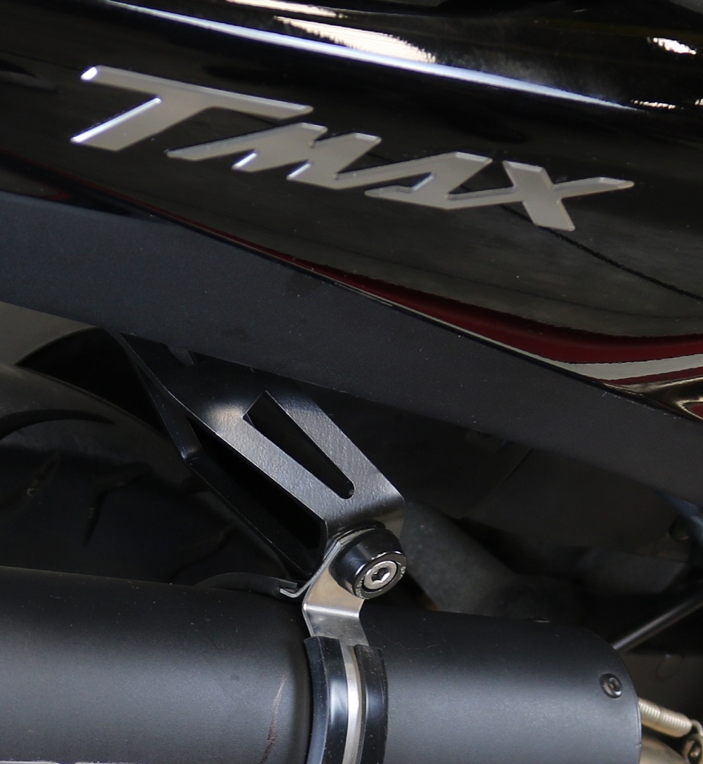 Scarico compatibile con Yamaha T-Max 560 2020-2021, Dual Poppy, Scarico completo omologato,fornito con db killer estraibile,catalizzatore e collettore