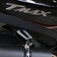 Scarico compatibile con Yamaha T-Max 560 2020-2021, Dual Poppy, Scarico completo omologato,fornito con db killer estraibile,catalizzatore e collettore
