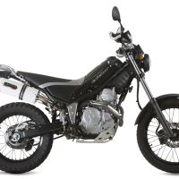 Scarico compatibile con Yamaha Tricker 250 2005-2008, Albus Ceramic, Scarico completo omologato,fornito con db killer estraibile e collettore