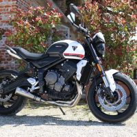 Exhaust compatible with Triumph Trident 660 2021-2024, M3 Inox , Racing full system exhaust, including removable db killer 
