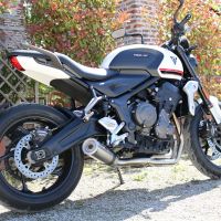 Exhaust compatible with Triumph Trident 660 2021-2024, M3 Inox , Racing full system exhaust, including removable db killer 