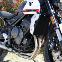 Exhaust compatible with Triumph Trident 660 2021-2024, M3 Inox , Racing full system exhaust, including removable db killer 
