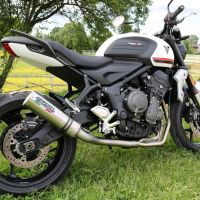 Exhaust compatible with Triumph Trident 660 2021-2024, M3 Inox , Racing full system exhaust, including removable db killer 