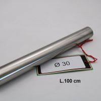 Scarico compatibile con Cafè Racer Cafè Racer 1-, Tubo inox D. 30mm X 1mm L.1000mm, 