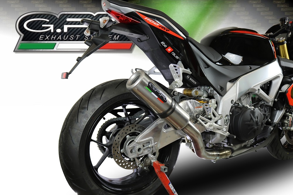 Scarico compatibile con Aprilia Tuono 1100 V4 Rr 2017-2020, M3 Inox , Terminale di scarico omologato,fornito con db killer estraibile,catalizzatore e collettore