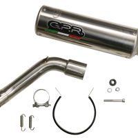 Exhaust compatible with Kawasaki Versys 1000 I.E. 2019-2020, M3 Poppy , Homologated legal slip-on exhaust including removable db killer and link pipe 
