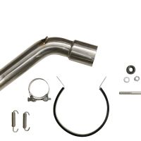 Exhaust system compatible with Kawasaki Versys 1000 I.E. 2019-2020, GP Evo4 Poppy, Homologated legal slip-on exhaust including removable db killer and link pipe 