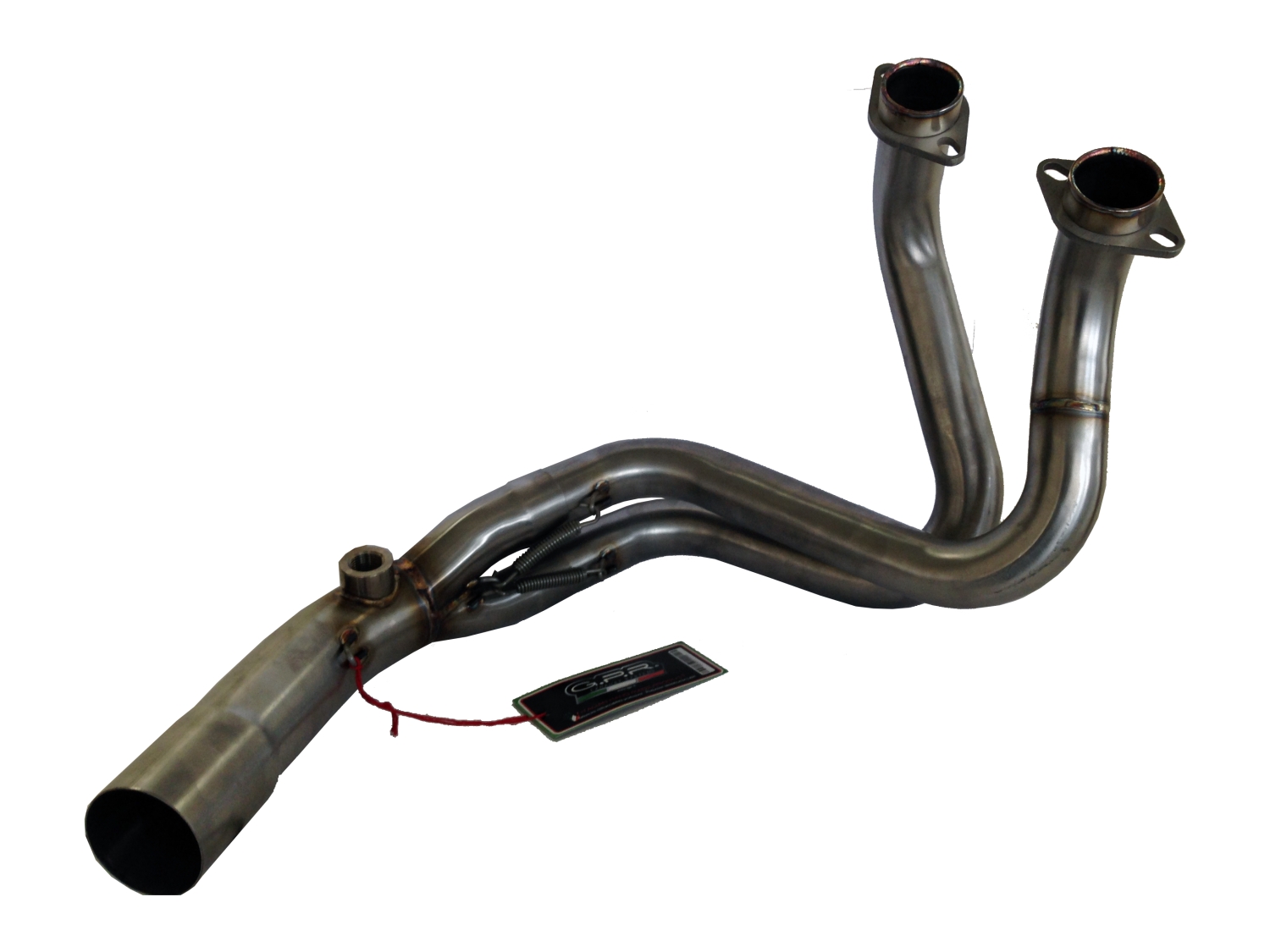 Exhaust system compatible with Kawasaki Er 6 N - F 2012-2016, Satinox , Homologated legal full system exhaust, including removable db killer and catalyst 