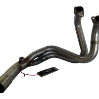 Exhaust system compatible with Kawasaki Er 6 N - F 2012-2016, Gpe Ann. Black titanium, Homologated legal full system exhaust, including removable db killer and catalyst 