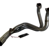 Exhaust system compatible with Kawasaki Er 6 N - F 2012-2016, Satinox , Homologated legal full system exhaust, including removable db killer 