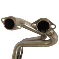 Exhaust system compatible with Kawasaki Er 6 N - F 2012-2016, Gpe Ann. Black titanium, Homologated legal full system exhaust, including removable db killer 