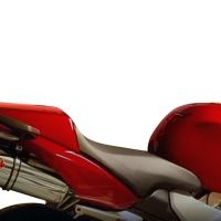 Scarico compatibile con Honda Vfr 800 V-Tec 2002-2013, Trioval, Coppia di terminali di scarico omologati, forniti con db killer removibili e raccordi specifici
