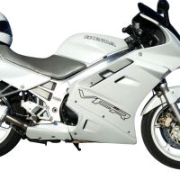 Scarico compatibile con Honda Vfr 750 F 1994-1997, Albus Ceramic, Scarico omologato, silenziatore con db killer estraibile e raccordo specifico