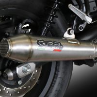 Scarico compatibile con Zontes 350 T2 ADV 2022-2024, Ultracone, Scarico omologato, silenziatore con db killer estraibile e raccordo specifico