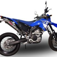 Scarico compatibile con Yamaha WR 250 X/R 2007-2019, Powercone Evo, Scarico omologato, silenziatore con db killer estraibile e raccordo specifico