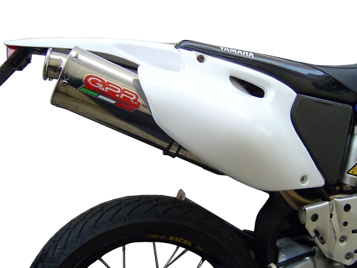 Exhaust compatible with Yamaha WR 250 F 2001-2006, Trioval, Homologated legal full system exhaust, including removable db killer 