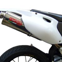 Exhaust compatible with Yamaha WR 250 F 2001-2006, Trioval, Homologated legal full system exhaust, including removable db killer 