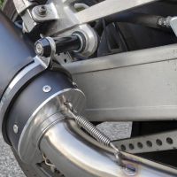 Scarico compatibile con Yamaha Xjr 1200 1995-1997, Trioval, Coppia di terminali di scarico omologati, forniti con db killer removibili e raccordi specifici
