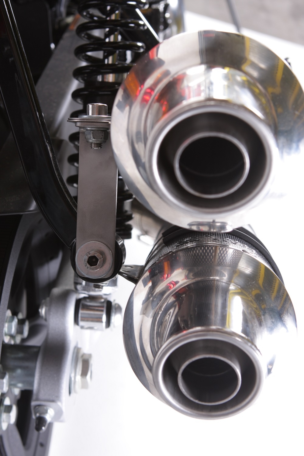 Exhaust compatible with Harley Davidson Xr 1200 2008-2012, Poppy Tondo, Dual Homologated legal slip-on exhaust including removable db killers and link pipes 