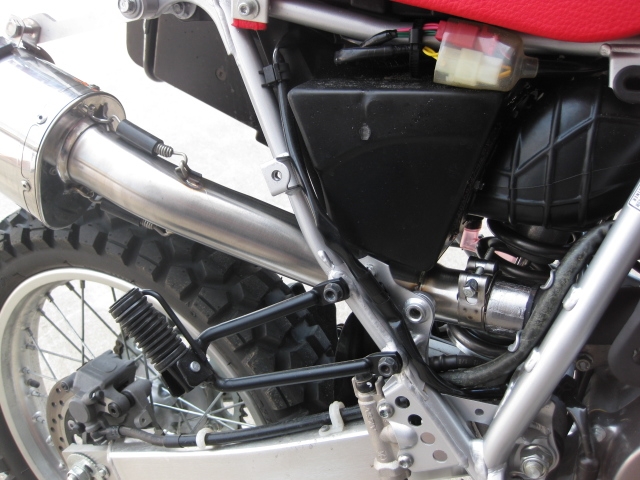 Exhaust system compatible with Honda Xr 650 L 1993-2024, Satinox , Homologated legal slip-on exhaust including removable db killer and link pipe 