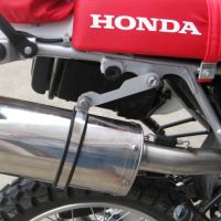 Scarico compatibile con Honda Xr 650 R 2000-2008, Furore Nero, Scarico omologato, silenziatore con db killer estraibile e raccordo specifico