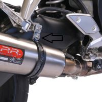 Exhaust compatible with Yamaha Fz.1 - Fazer 1000 2006-2014, Trioval, Homologated legal slip-on exhaust including removable db killer and link pipe 