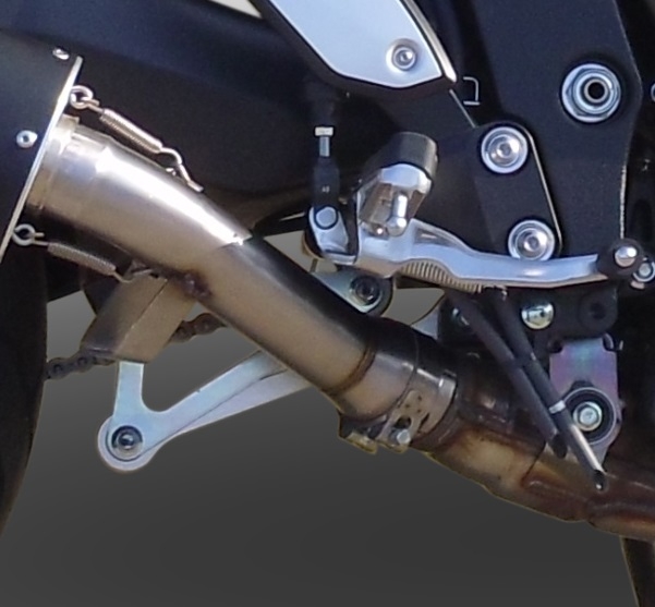 Exhaust compatible with Yamaha Fz.1 - Fazer 1000 2006-2014, Trioval, Homologated legal slip-on exhaust including removable db killer and link pipe 