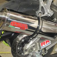 Scarico compatibile con Yamaha Yzf 750 1993-1998, Trioval, Scarico omologato, silenziatore con db killer estraibile e raccordo specifico