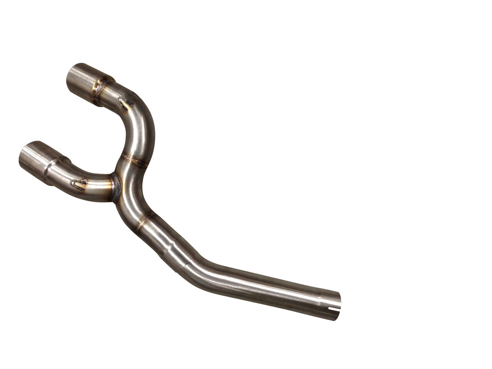 Scarico compatibile con Yamaha Fz6 600-Fazer S1-S2 2004-2013, M3 Poppy , Coppia di terminali di scarico omologati, forniti con db killer removibili e raccordi specifici