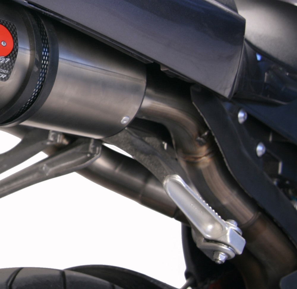 Exhaust compatible with Yamaha Yzf 1000 R1 2004-2006, Furore Nero, Dual Homologated legal slip-on exhaust including removable db killers and link pipes 