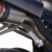 Scarico compatibile con Yamaha Yzf 1000 R1 2004-2006, Gpe Ann. Black titanium, Coppia di Terminali di scarico, impianto semi-completo, omologato, con db killer estraibile