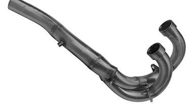 Exhaust system compatible with Aeon Cobra 420 2022-2023, Decatalizzatore, Decat pipe 