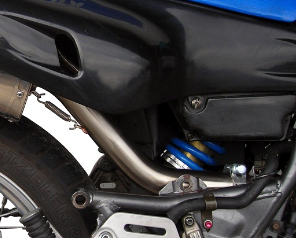 Scarico compatibile con Yamaha Xtz 600 Teneré 1985-1986, Satinox , Scarico omologato, silenziatore con db killer estraibile e raccordo specifico