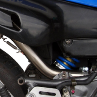 Scarico compatibile con Yamaha Xtz 600 Teneré 1985-1986, Satinox , Scarico omologato, silenziatore con db killer estraibile e raccordo specifico