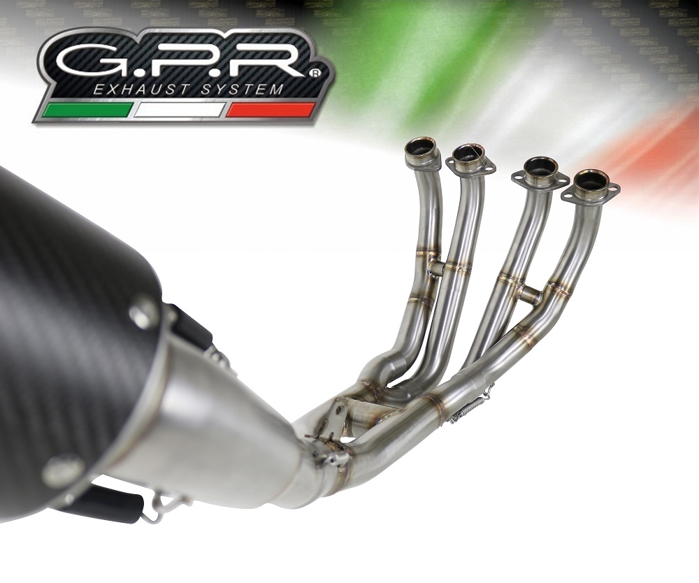 Exhaust compatible with Yamaha Yzf R6 2017-2024, M3 Titanium Natural, Racing full system exhaust 