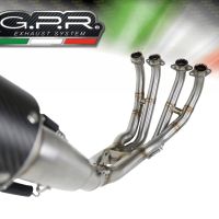 Exhaust compatible with Yamaha Yzf R6 2017-2024, M3 Titanium Natural, Racing full system exhaust 