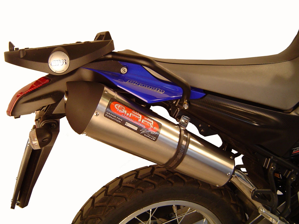 Exhaust compatible with Yamaha Xt 660 X-R 2004-2014, Gpe Ann. titanium, Homologated legal full system exhaust, including removable db killer and catalyst 