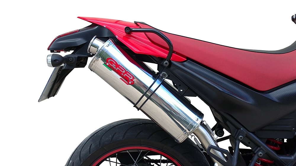 Scarico compatibile con Yamaha Xt 660 X-R 2004-2014, Trioval, Coppia di terminali di scarico omologati, forniti con db killer removibili e raccordi specifici